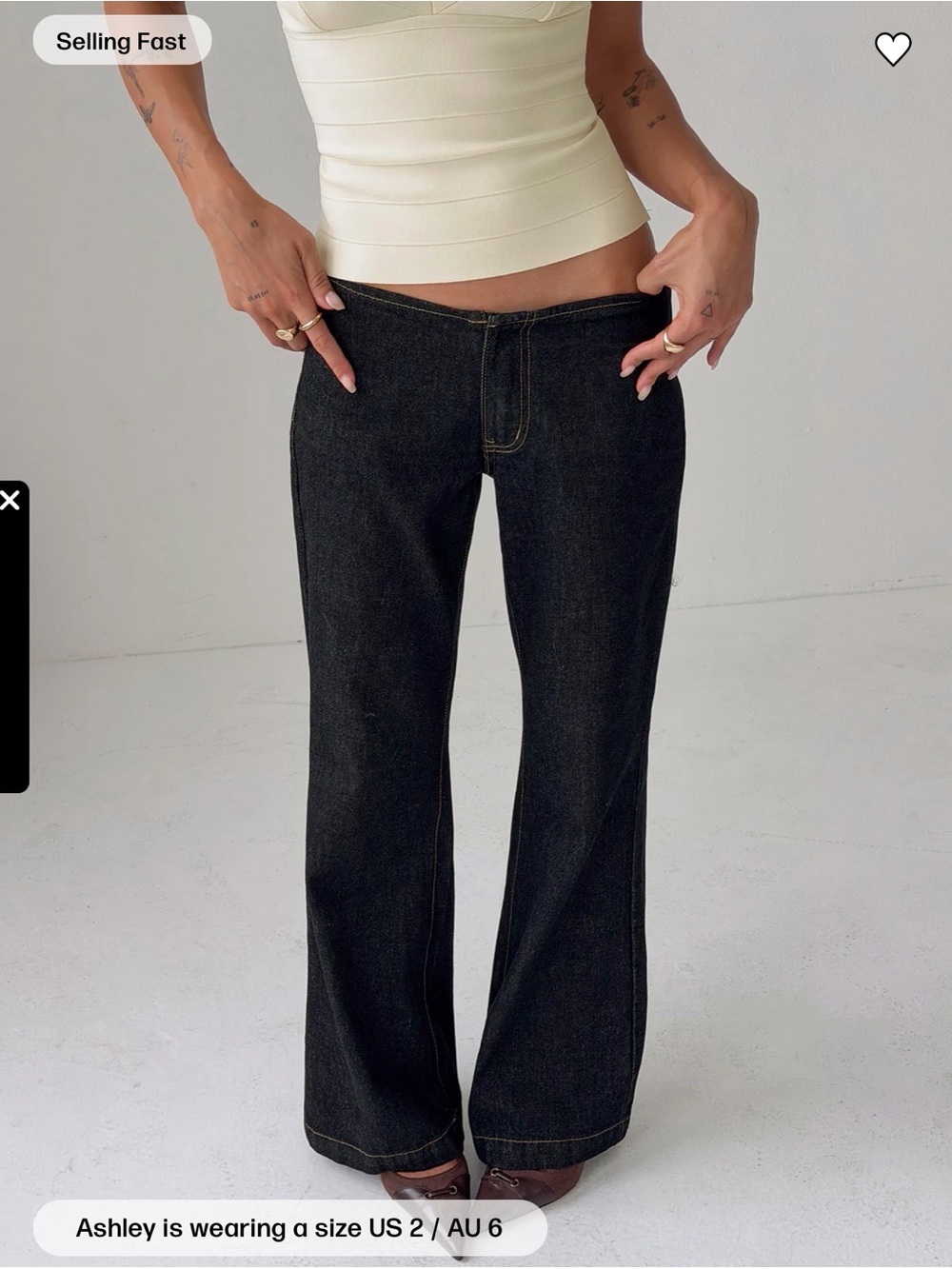 princess polly no waist baggy jeans